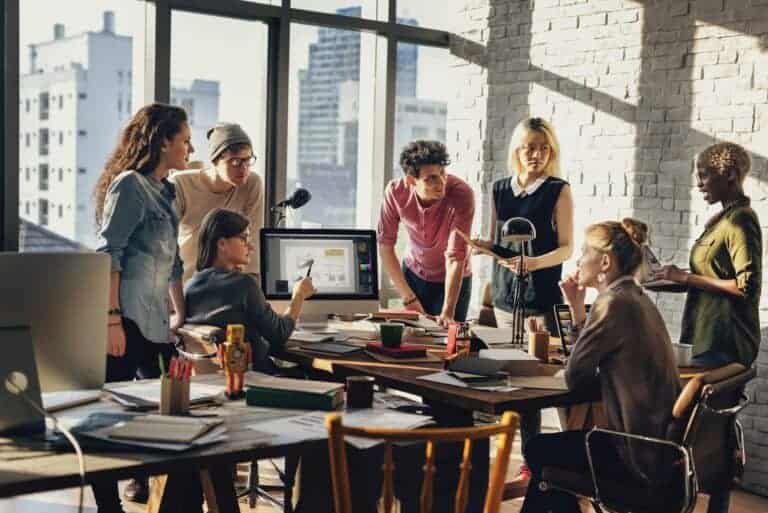 African Descent Brainstorming Working Workplace Concept